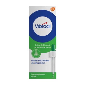 Vibrocil Nasal Drops 15ml - Quickly Reduces Swelling & Runny Nose
