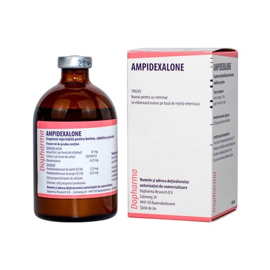 AMPIDEXALONE 100 ML // Ampicillin, Colistin, Dexamethasone // cattle, horses and pigs / bovini, cavalli e suini