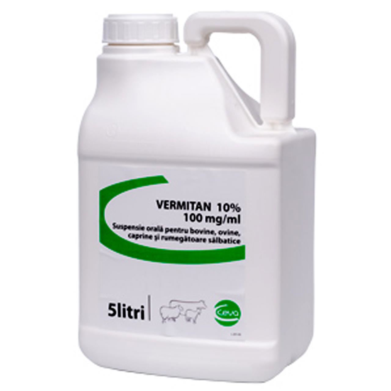 VERMITAN 10% -1L/5L // albendazole // cattle, sheep and goats / bovini, ovini, caprini e ruminanti selvatici