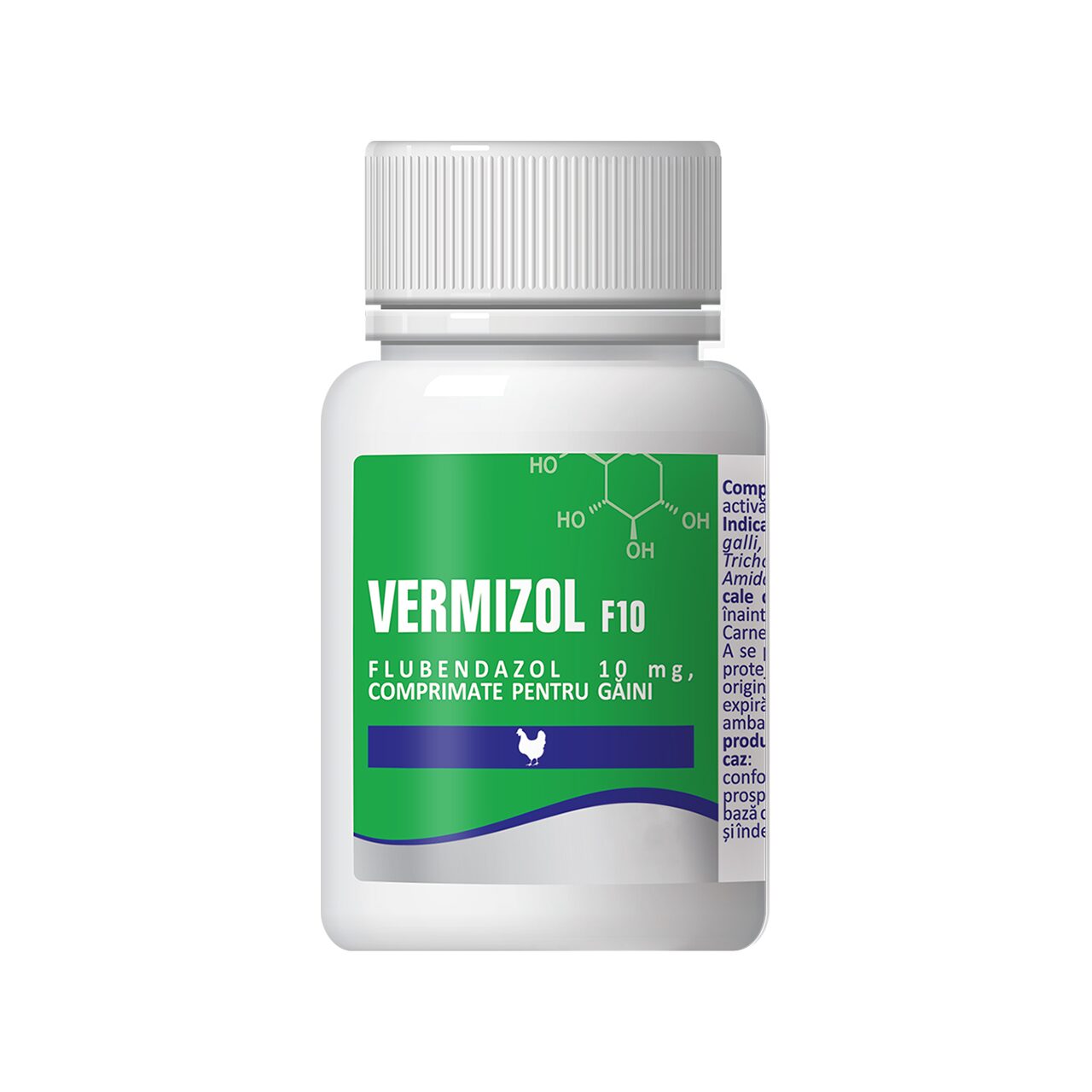 VERMIZOL F10 100 CP // flubendazole // INTERNAL ANTIPARASITIC FOR CHICKENS / ANTIPARASSITARIO INTERNO PER POLLI
