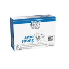 PetWay ARTRO STRONG 100 tablets, XS-XL, joint system supplement for dogs / rigenerazione delle articolazioni per cani