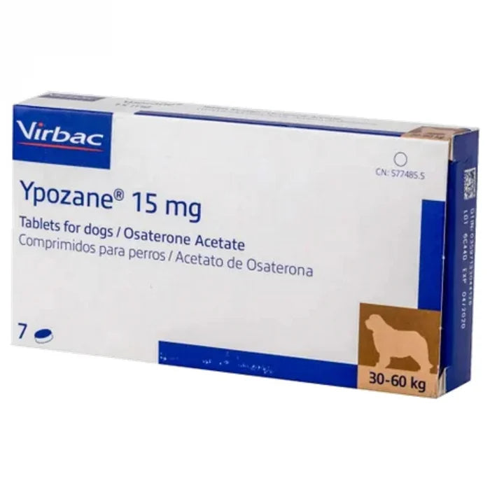 YPOZANE 7 tablets // Osaterone // treatment of benign prostatic hypertrophy (BPH) in male dogs / trattamento dell'ipertrofia prostatica benigna (IPB) nei cani maschi