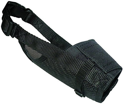 Agrobiothers MUSELIERE Black Nylon Security coneck' T XL 15-18 cm/22-52 cm - Pet Shop Luna