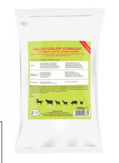 VITAMINIZED FORAGE CALCIUM (CAGLIO VITAMINIZZATO) for Horses, cattle, sheep, goats, pigs, birds (chickens, turkeys, ducks, geese, guinea fowl, quails) - Pet Shop Luna