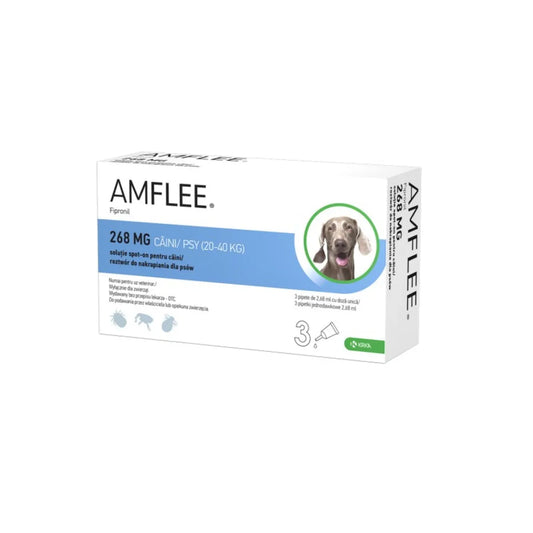 AMFLEE - Spot-on, antiparasitic solution // DOGS // 3 pipettes