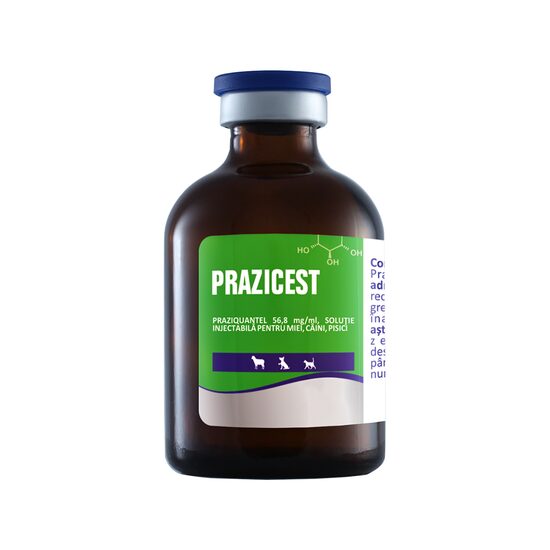 PRAZICEST INJ. 50ML // praziquantel // Injectable solution for lambs, dogs and cats //Soluzione iniettabile per agnelli, cani e gatti