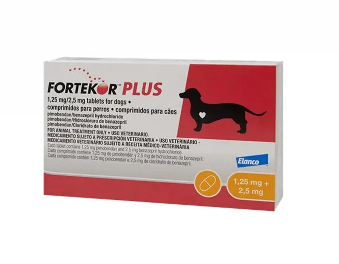 Fortekor Plus 1.25 / 2.5 mg 30 cp for Dogs.