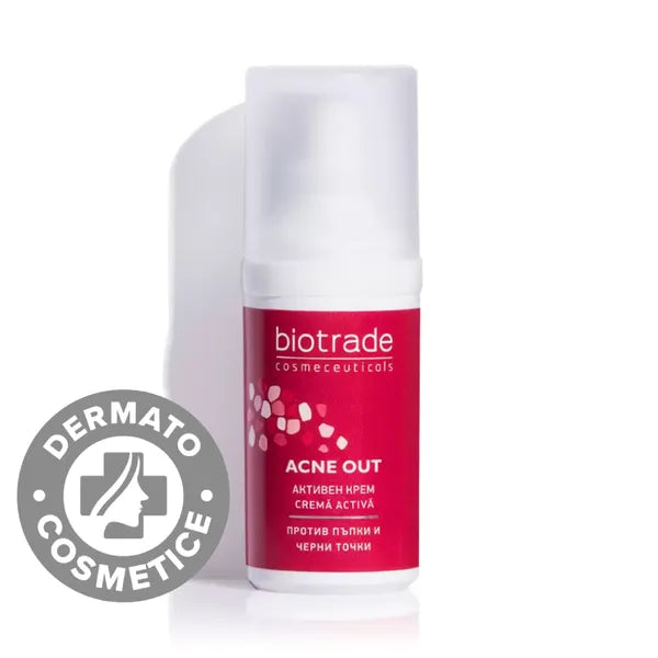 BIOTRADE-Acne Out Crema 30 ml - Anti pulsanti di acne com?dons bianchi