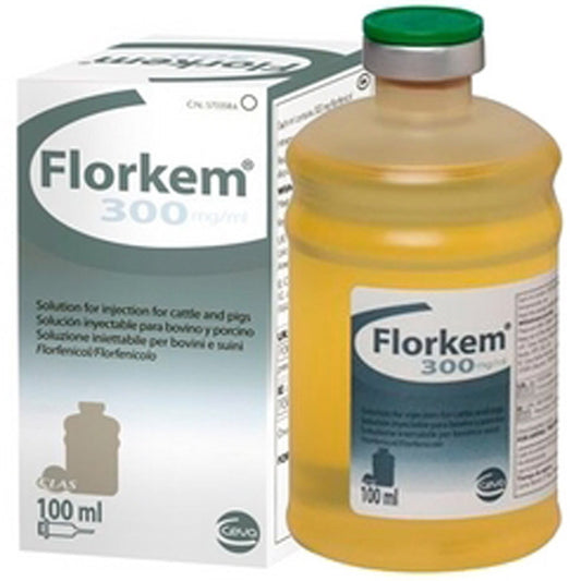 FLORKEM 100 ML/ 250 ML CLASS// Florfenicol // Cattle , Pigs