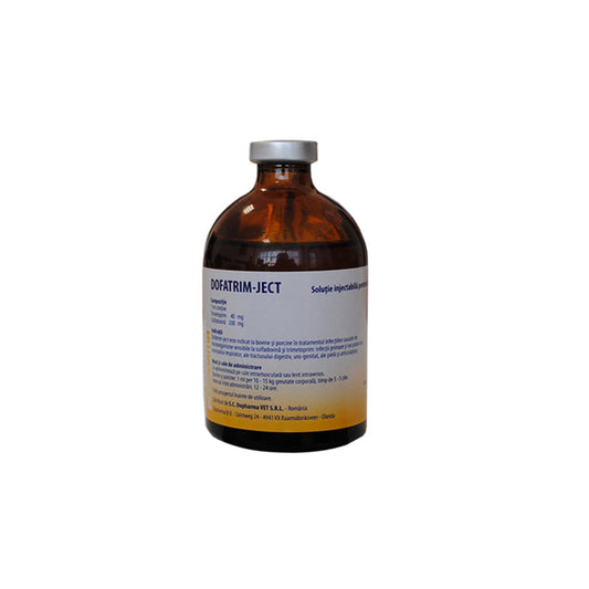 DOFATRIM- JECT 100 ML  // simile INTERTRIM 100 ML // Trimethoprim; Sulfadoxine // cattle and pigs / bovini e suini