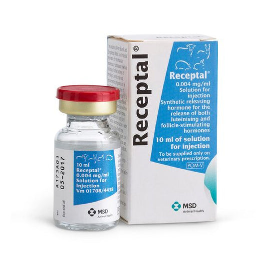 RECEPTAL 10 ML // buserelin acetate // Induction of ovulation in horses, pigs, rabbits, Cows: infertility treatment, estrus and ovulation synchronization