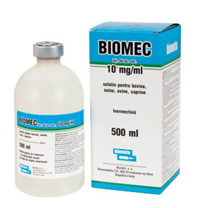 Biomec - Ivermectin 1% Rogna Vermifugo bovini, ovini, suini, Equivalente IVOMEC