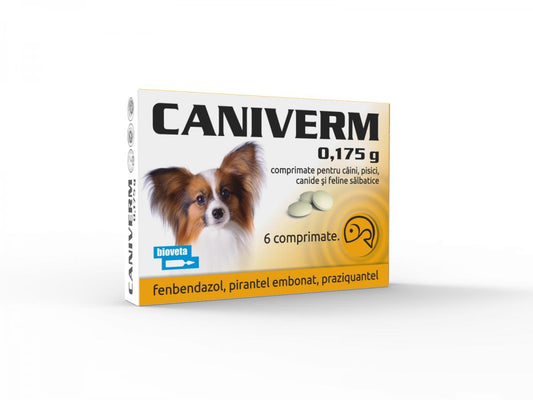 Caniverm 0.175g dewormer per cani di piccola taglia - cuccioli gattini / vermifugo orale per cani cuccioli gattini