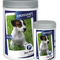PET PHOS Ca/P=2 tablets -Dietary supplement with minerals and vitamins for growing puppies and puppies in the lactation period (adult weight under 25 kg) fed with homemade food.