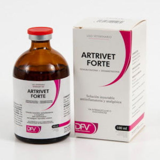 ARTRIVET FORTE 100ml // Phenylbutazone 200 mg, Dexamethasone 0.25 mg // anti-inflammatory and analgesic solution / Horses, dogs, cats