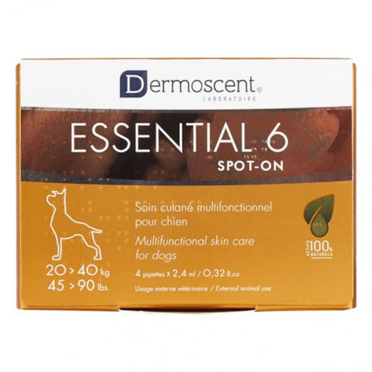 Dermoscent Essential 6 Spot-on DOG Ipoallergenico e senza profumo, Dermoscent Essential 6 è composto da ingredienti naturali al 100%.