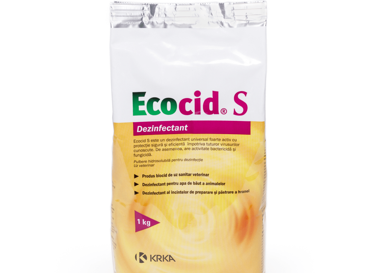 ECOCID S // Cleaning and disinfection equipment and surfaces  // DISINFETTANTE IN POLVERE USO VETERINARIO PER AMBIENTI E STRUMENTI