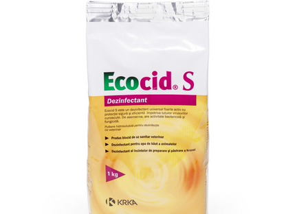 ECOCID S // Cleaning and disinfection equipment and surfaces  // DISINFETTANTE IN POLVERE USO VETERINARIO PER AMBIENTI E STRUMENTI