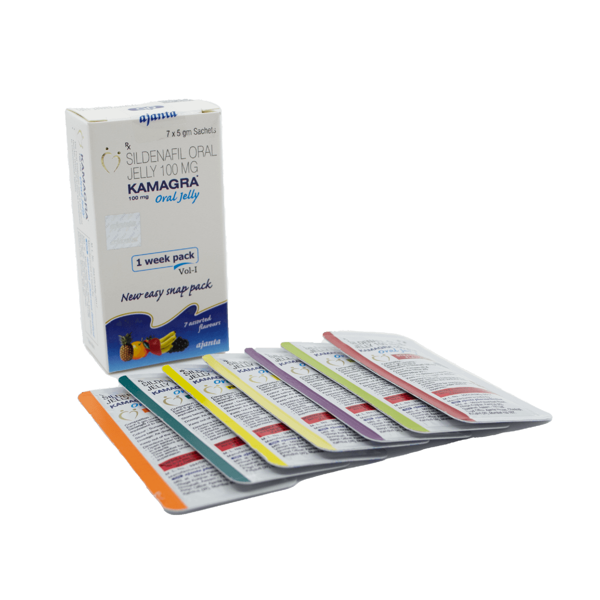 Kamagra Oral Jelly- 7 GEL BAGS // Sildenafil