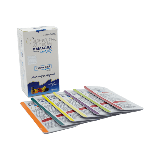 Kamagra Oral Jelly- 7 GEL BAGS // Sildenafil