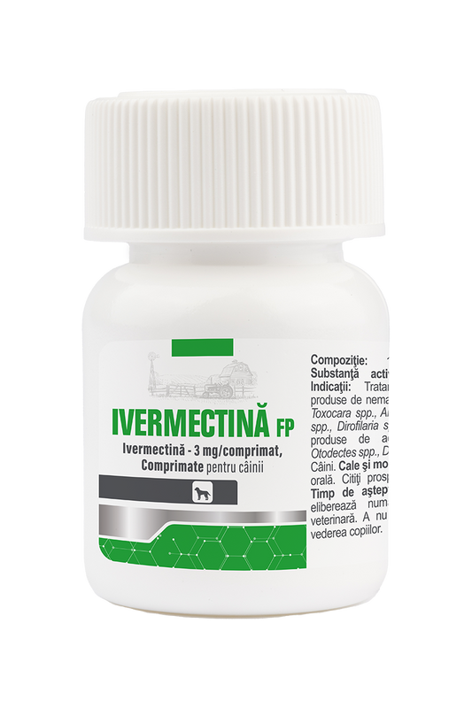 vermectin 3mg Pasteur 50 cpr - Tablets for the treatment of endoparasitoses produced by nematodes and in ectoparasitoses produced by mites