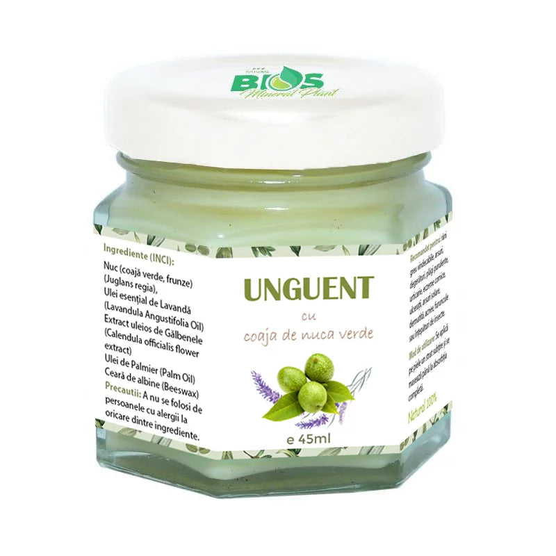 Green Walnut Shell Ointment, 100% natural, 45 ml Bios Mineral Plant