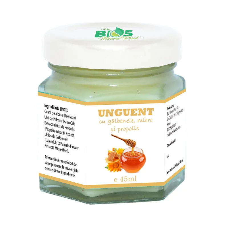 Ointment with Marigold, Honey and Propolis, 45 ml, Bios Mineral Plant
