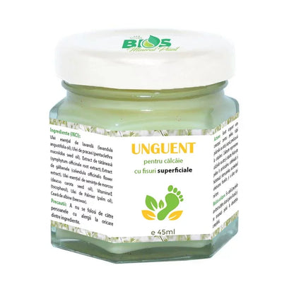 Ointment for heels with superficial cracks, 100% natural, 45 ml, Bios Mineral Plant