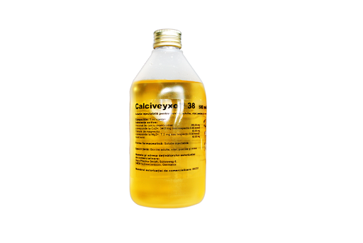 CALCIVEYXOL 38 -500ML // Calcium gluconate, Magnesium chloride, Methyl-4-hydroxybenzoate // Cattle, sheep, goats, pigs, dogs / bovini, ovini, caprini, suini, cani