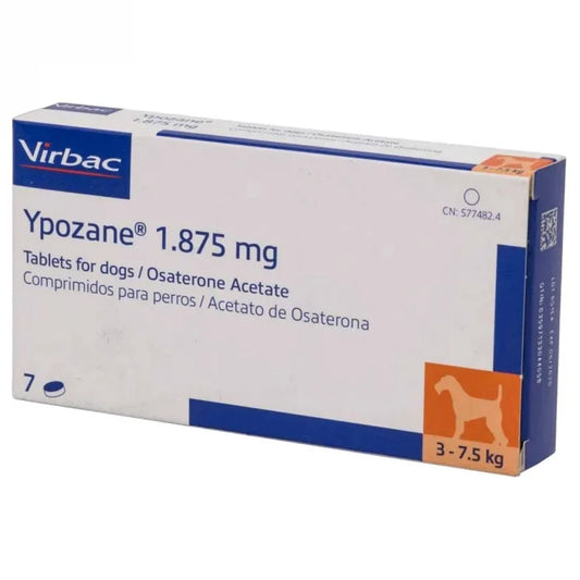 YPOZANE 7 tablets // Osaterone // treatment of benign prostatic hypertrophy (BPH) in male dogs / trattamento dell'ipertrofia prostatica benigna (IPB) nei cani maschi