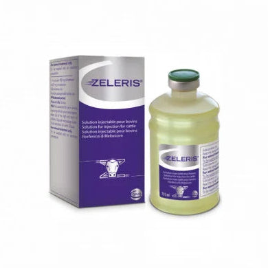 ZELERIS 100 ML // 400 mg florfenicol and 5 mg meloxicam // cattles / bovini