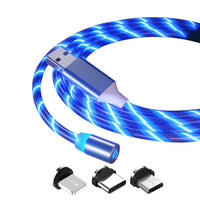 Fast Charging LED Magnetic USB Type C Cable for iPhone and Android_0
