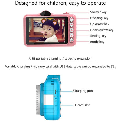 3.5 Inch Mini Cute Digital Camera for Kids 12MP Photo Video Camera- USB Charging_6