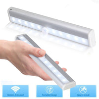 LED Night Light 6/10 LED Human Body Induction Detector for Home Bed Kitchen Cabinet- Battery Operated_6