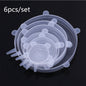 6 Pcs Reusable Universal Silicon Stretch Bowl Lids Kitchen Wrap Silicone Food Wrap Bowl Lid Kitchen Tools_10