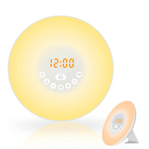 Touch Sensor Digital Alarm Clock Sunrise Sunset Simulator- USB Powered_0