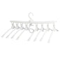 8 in 1 Foldable and 360 Degree Rotatable Clothes Hanger - White_0