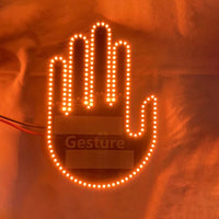 Finger Gesture Vehicle Light For Road Hand Signal with Remote Control- Battery Operated_3
