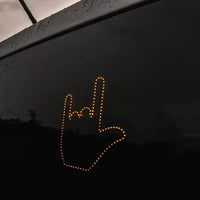 Finger Gesture Vehicle Light For Road Hand Signal with Remote Control- Battery Operated_8