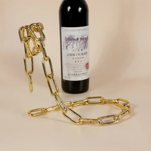 Magic Floating Wine Bottle Holder Unique Link Chain Rack for Airborne Bottle Display_11