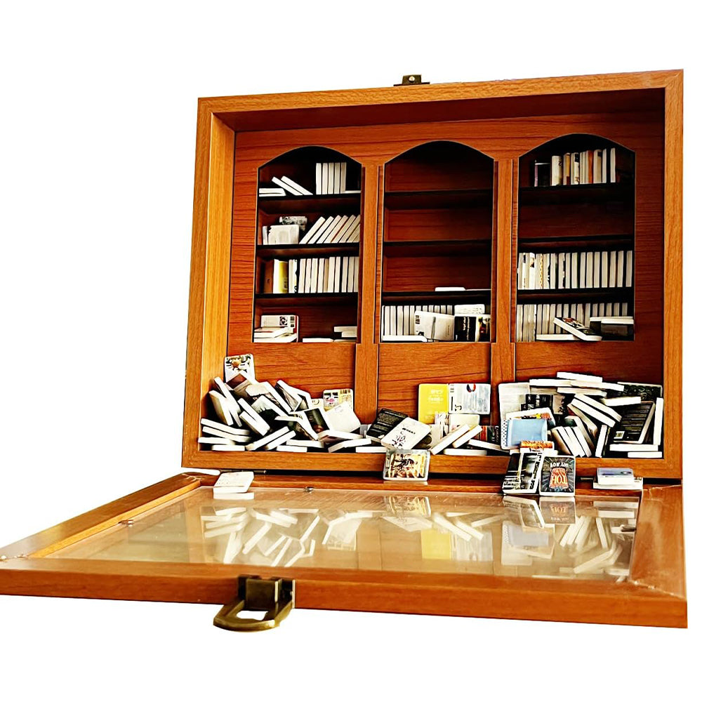 Anxiety Bookshelf Stress Relief Sensory Desk Toy with Miniature Books_4