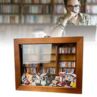 Anxiety Bookshelf Stress Relief Sensory Desk Toy with Miniature Books_0