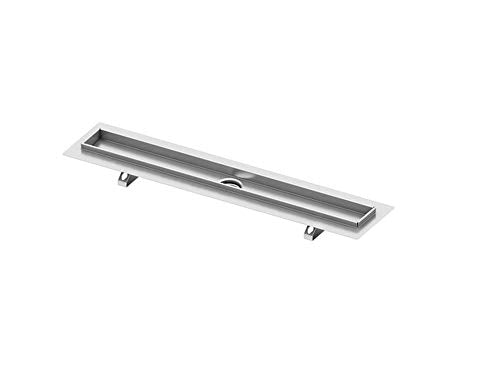 TECE drainline 601000 Shower Channel 100 cm Polished Stainless Steel Straight Shape Silver - Pet Shop Luna