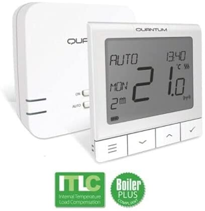 SALUS QUANTUM WQ610RF WIRELESS THERMOSTAT SLIMLINE STAT - Boiler Plus Compliant - Pet Shop Luna