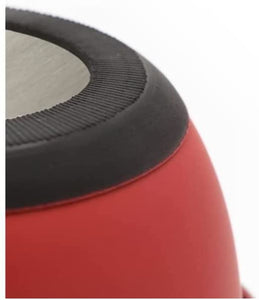 Tyrol Stainless Steel Anti-Slip Bowl for Cat/Dog/Pets, Mat Red, 13.5 cm, 0.13601 kg - Pet Shop Luna