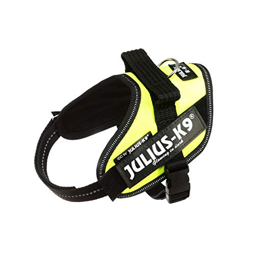 Julius-K9, 16IDC-FNE-MM, IDC Powerharness, dog harness, Size: XS/Mini-Mini, UV Neon Green - Pet Shop Luna