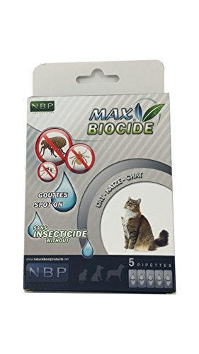 Anti-parasite for cats max biocide pipette 5 pcs. Anti-flea mosquito mosquito screen 100% natural - Pet Shop Luna