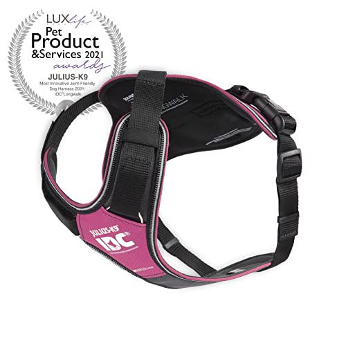 IDC Longwalk Y-Harness, Pink-Gray, Size: XL - Pet Shop Luna