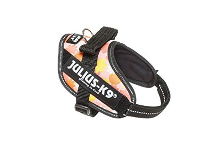 Julius-K9, 16IDC-PNF-MM, IDC Powerharness, dog harness, Size: Mini-Mini, Pink with flowers - Pet Shop Luna