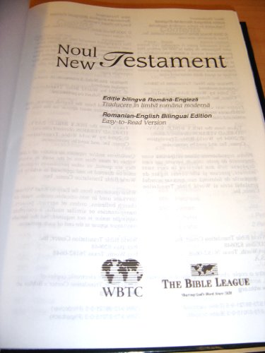 Romanian - English Bilingual New Testament / Editie bilingva Romana - Engleza / Traducere in Limba Romana Moderna - Easy-to-Read Version / Noul Testament - Pet Shop Luna